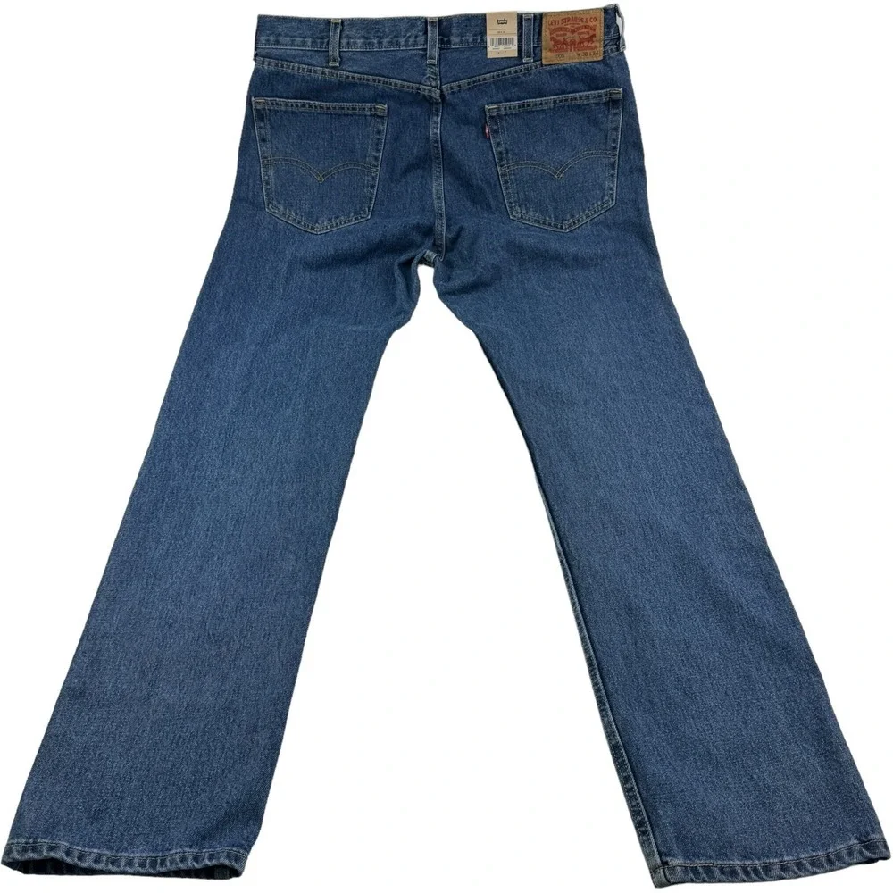 NWT Levi's Blue 505 Regular 5 Pocket Straight Leg Cotton Jeans Mens Size‎ 38X34